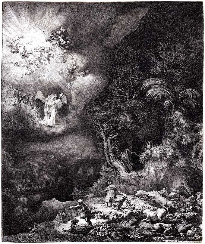 rembrandt-angel-appearing-to-the-shepherds-1634